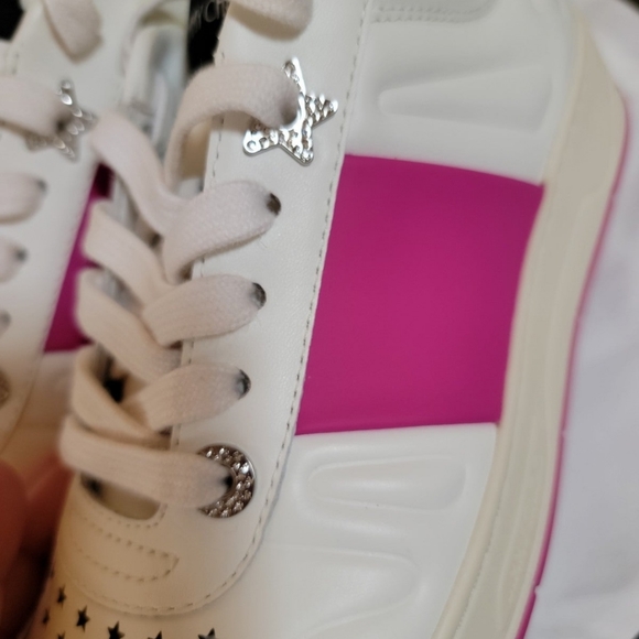 Jimmy Choo V sneakers in pink - Picture 2 of 11